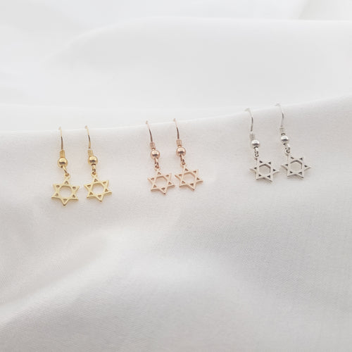 Magen David Dangle Earrings (Pair)