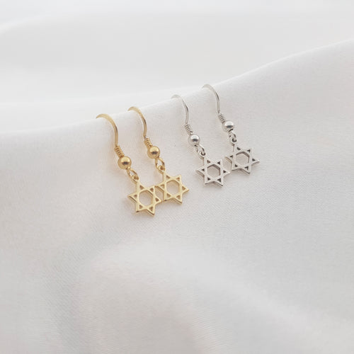 Magen David Dangle Earrings (Pair)