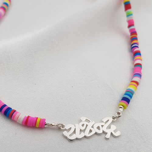 Bead Gujarati Name Necklace - Beleco Jewelry