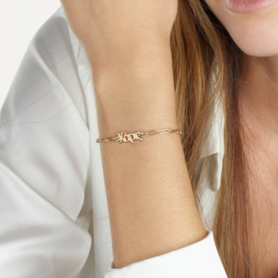Greek Paperclip Bracelet