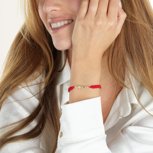Macrame Tamil Name Bracelet - Beleco Jewelry