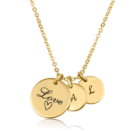 Valentine's Day Initial Necklace