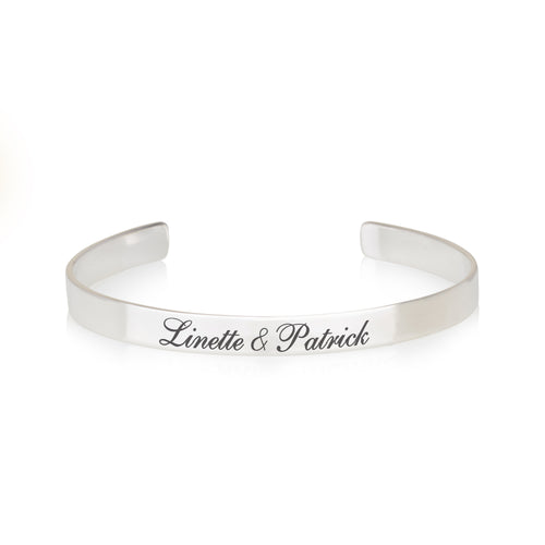 Custom Two Names Cuff Bracelet