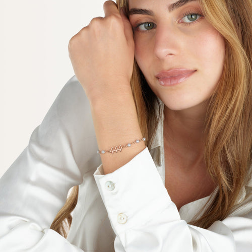 Angel Numbers Pearl Bracelet - Beleco Jewelry