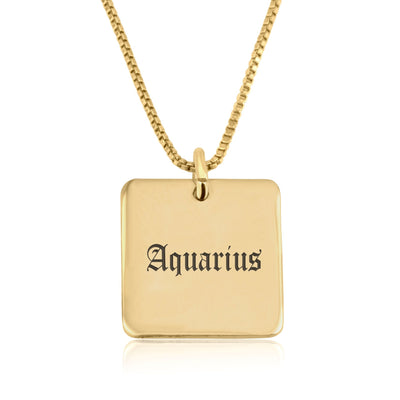 Aquarius Charm Necklace