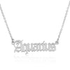 Aquarius Script Necklace - Beleco Jewelry