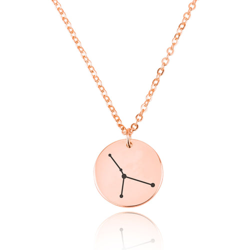 Cancer Celestial Constellation Disk Necklace - Beleco Jewelry