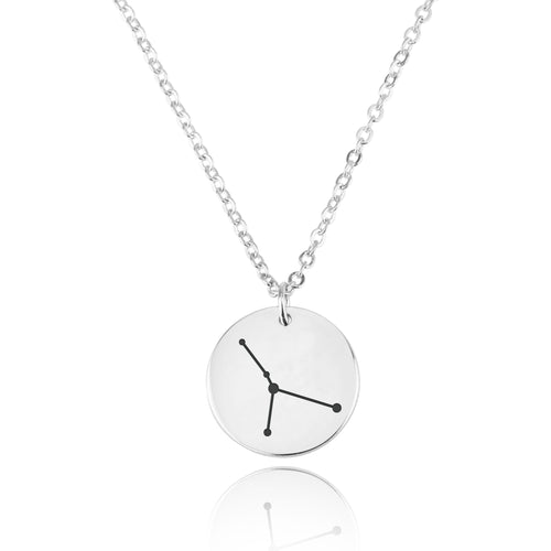 Cancer Celestial Constellation Disk Necklace - Beleco Jewelry