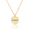 Cancer Script Disk Necklace - Beleco Jewelry
