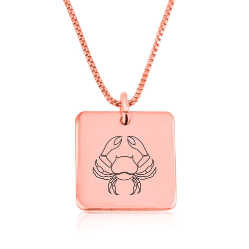 Cancer Zodiac Necklace - Beleco Jewelry
