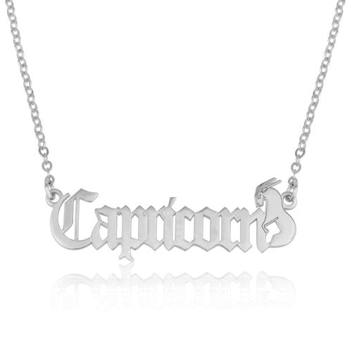 Capricorn Symbol Necklace - Beleco Jewelry