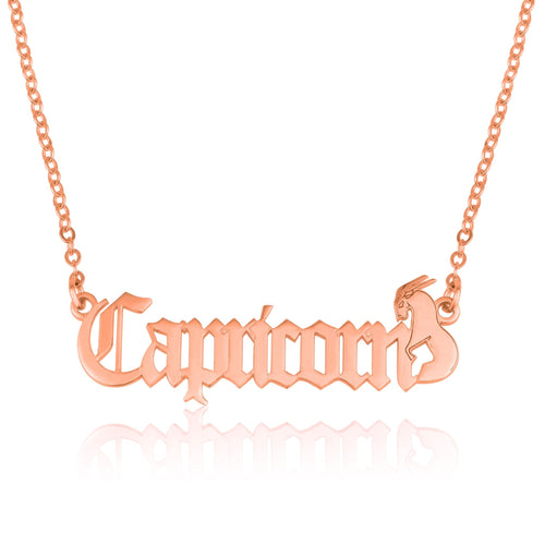 Capricorn Symbol Necklace - Beleco Jewelry