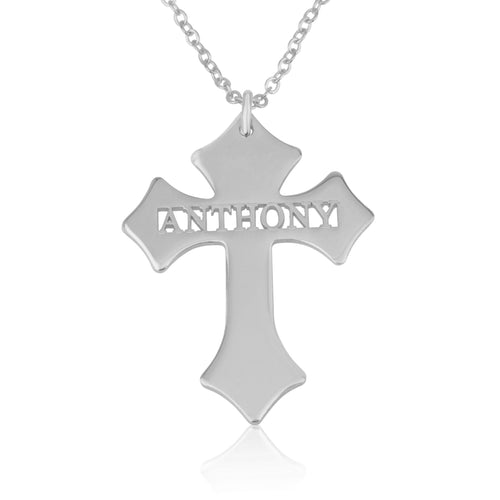 Cross Necklace With Name - Beleco Jewelry