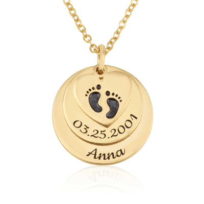 Custom Birth Certificate Necklace