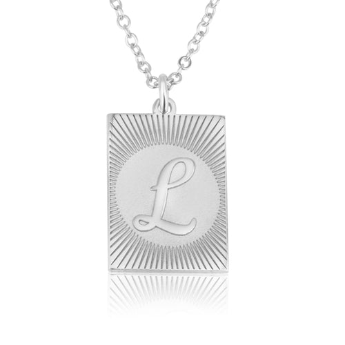 Custom Engraving Initial Necklace - Beleco Jewelry