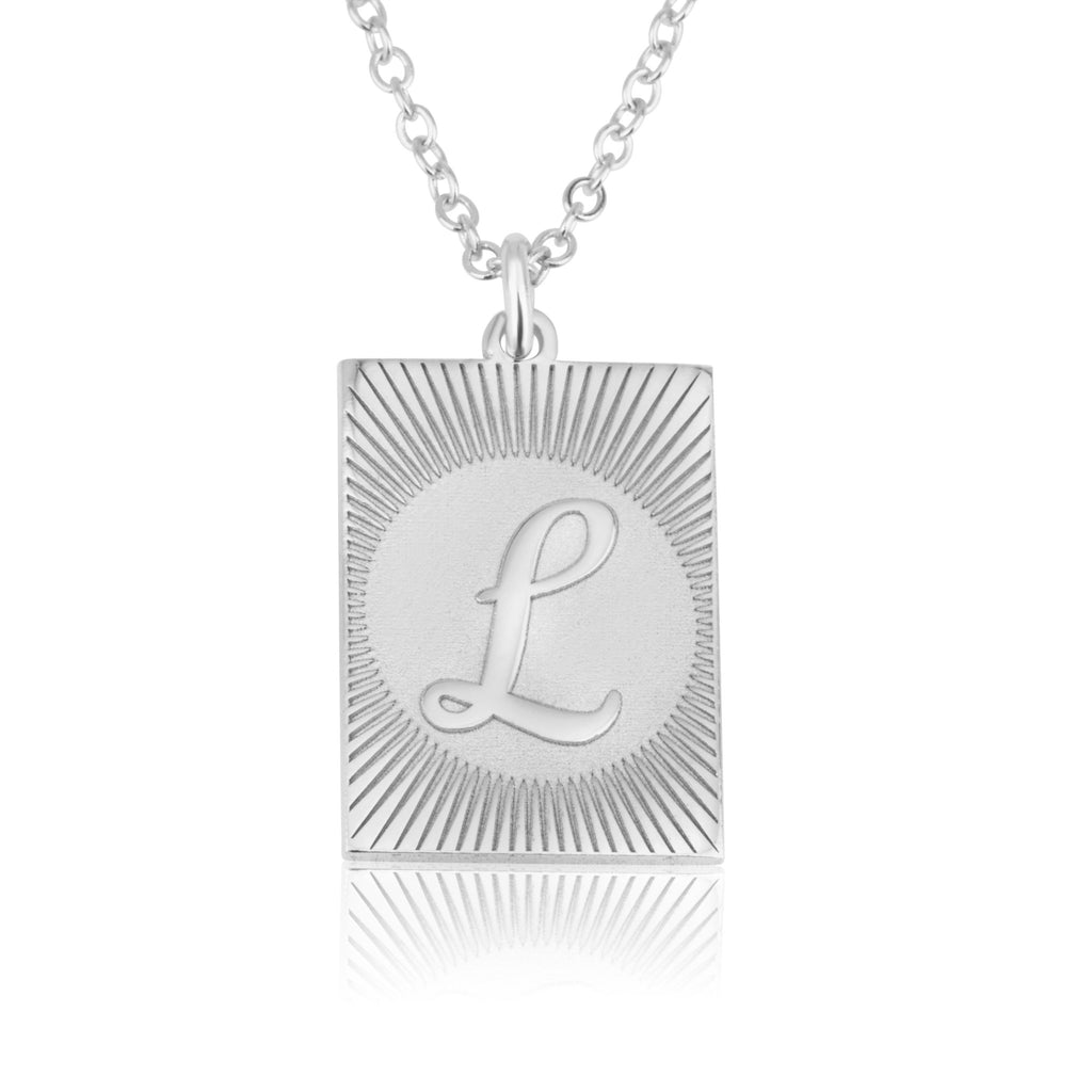 Custom Engraving Letter Necklace - Beleco Jewelry
