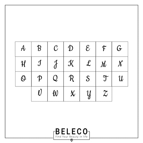 Custom Infinity Initial Necklace - Beleco Jewelry