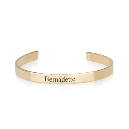 Custom Name Cuff Bracelet - Beleco Jewelry