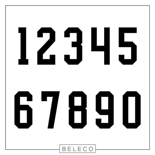 Custom Sports Number Necklace With Figaro Chain - Beleco Jewelry