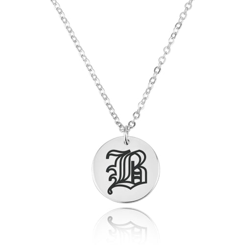 Engraving Letter Necklace - Beleco Jewelry