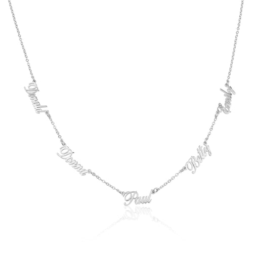 Five Name Necklace - Beleco Jewelry