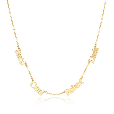 Four Name Necklace