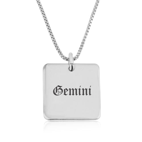 Gemini Charm Necklace - Beleco Jewelry