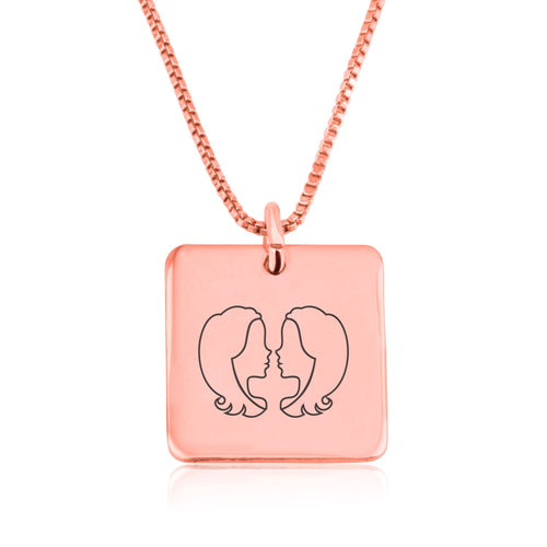 Gemini Zodiac Necklace - Beleco Jewelry