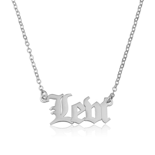 Gothic Name Necklace - Beleco Jewelry