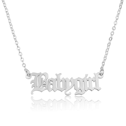 Gothic Name Necklace - Beleco Jewelry