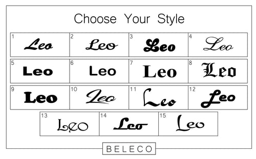 Leo Engraved Cuff Bracelet - Beleco Jewelry