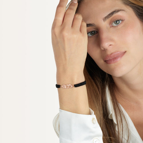 Macrame Amharic Name Bracelet - Beleco Jewelry