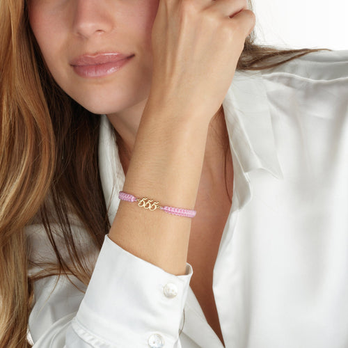 Macrame Angel Numbers Bracelet - Beleco Jewelry
