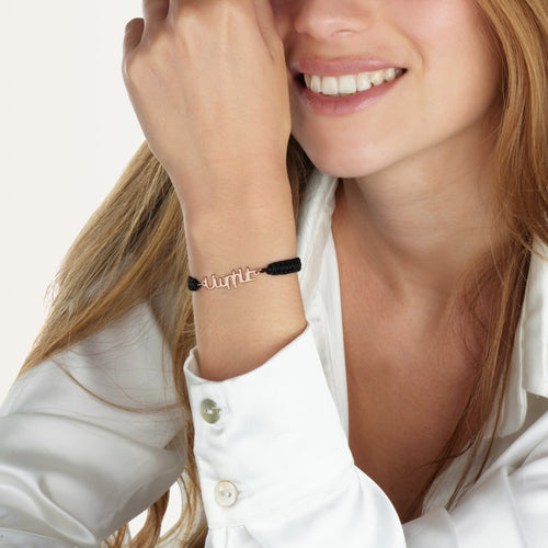 Macrame Armenian Name Bracelet - Beleco Jewelry