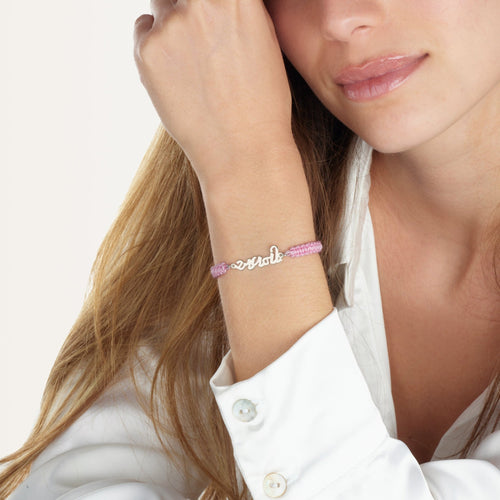 Macrame Gujarati Name Bracelet - Beleco Jewelry