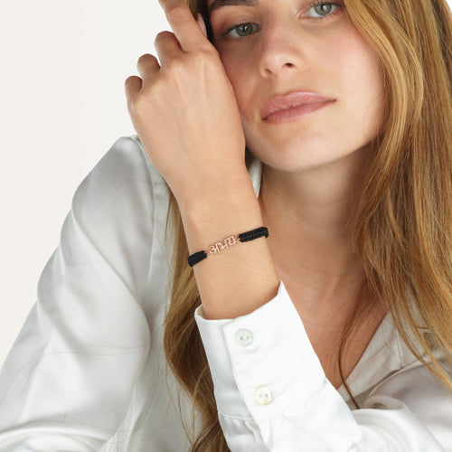Macrame Hindi Name Bracelet - Beleco Jewelry