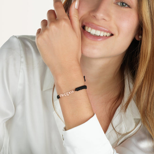 Macrame Russian Name Bracelet - Beleco Jewelry