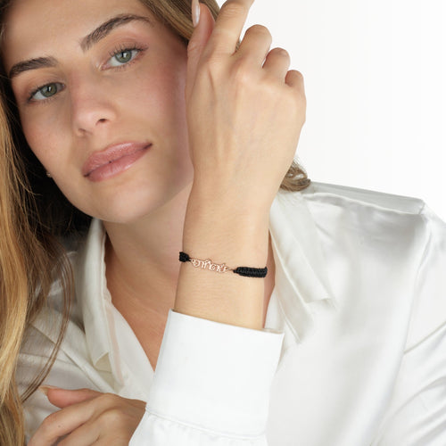 Macrame Thai Name Bracelet - Beleco Jewelry