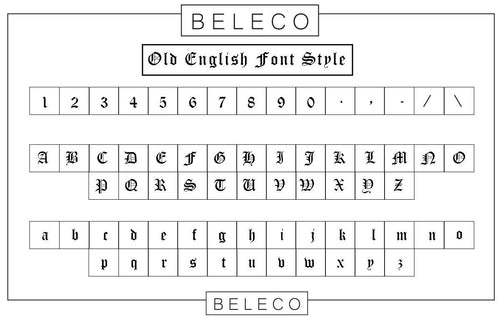 Old English Name Bracelet - Beleco Jewelry