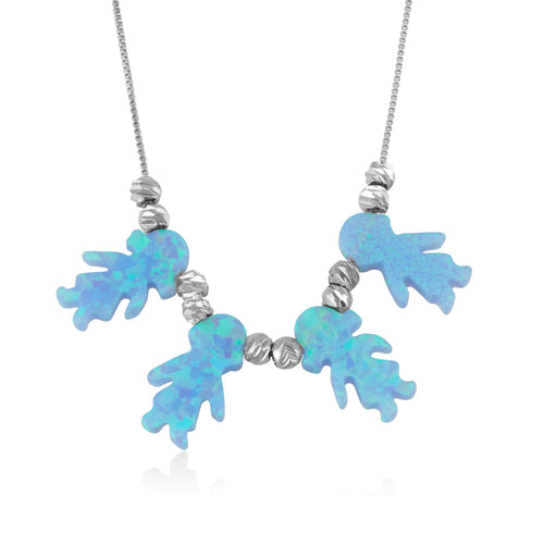 Opal Baby Pendants Necklace - Beleco Jewelry