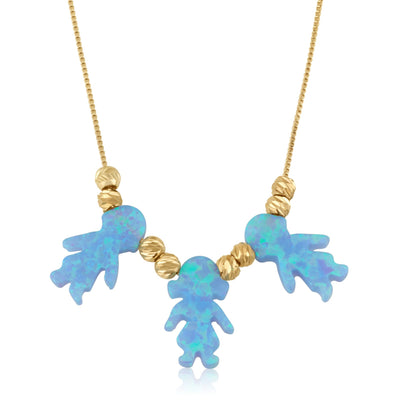 Opal Baby Pendants Necklace