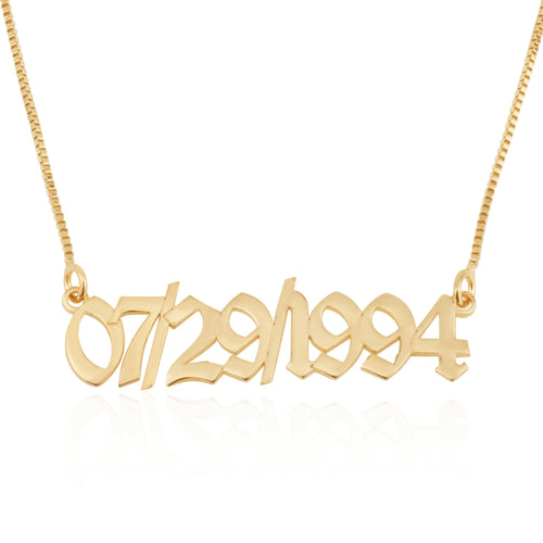 Personalized Date Necklace - Beleco Jewelry