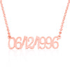 Personalized Date Necklace - Beleco Jewelry