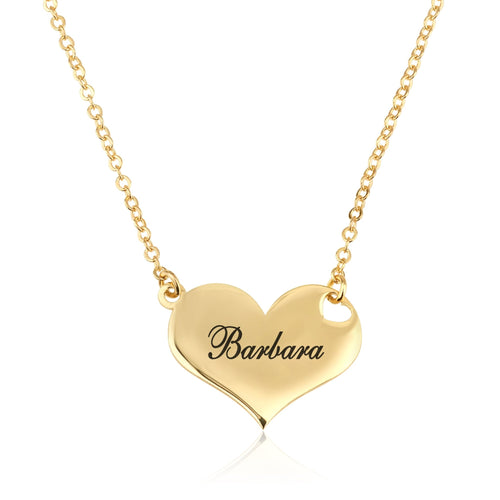 Personalized Heart Necklace - Beleco Jewelry