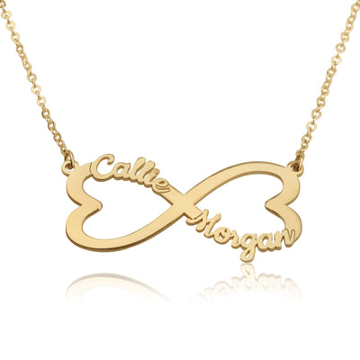Personalized Infinity Necklace With Two Names