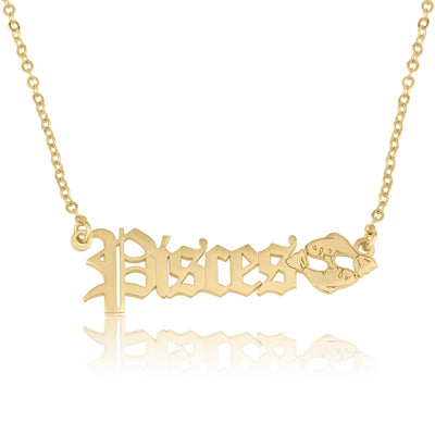 Pisces Symbol Necklace