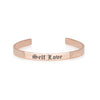 Self Love Engraved Cuff Bracelet - Beleco Jewelry
