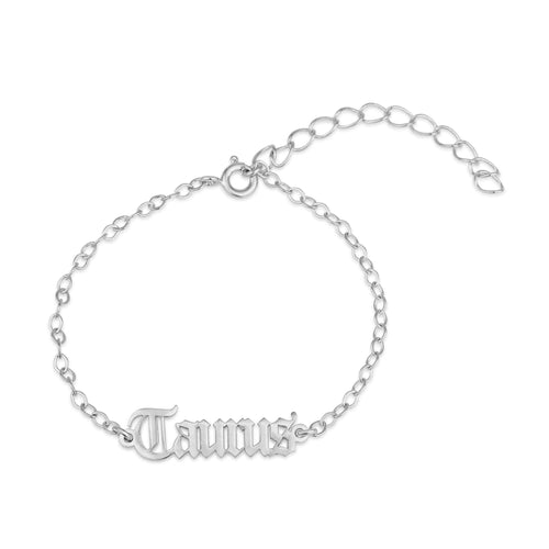 Taurus Script Bracelet - Beleco Jewelry