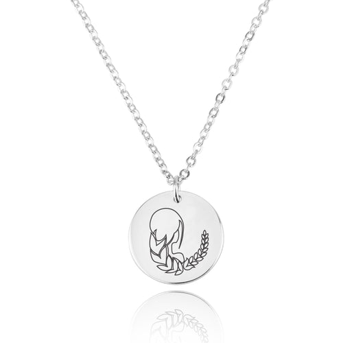 Virgo Zodiac Disk Necklace - Beleco Jewelry