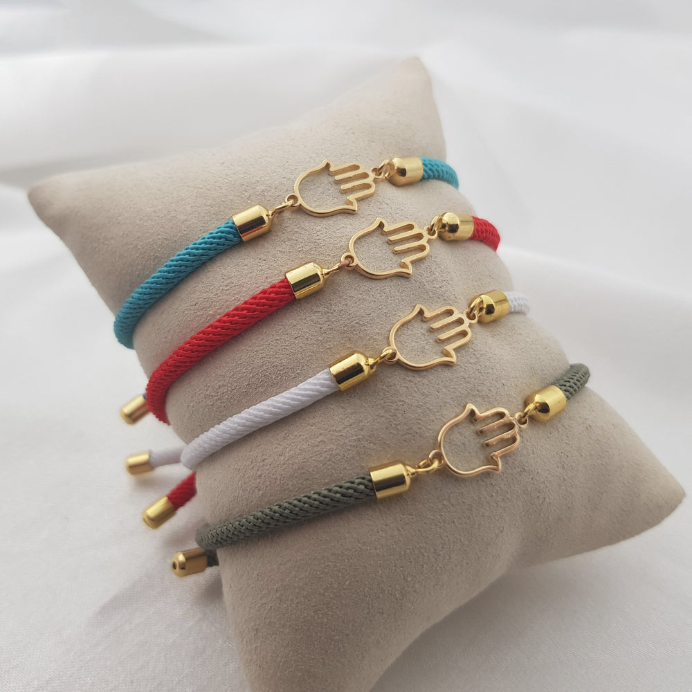 Hamsa Cord Bracelet